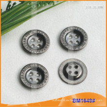 Botón de aleación de zinc y botón de metal y botón de costura de metal BM1649